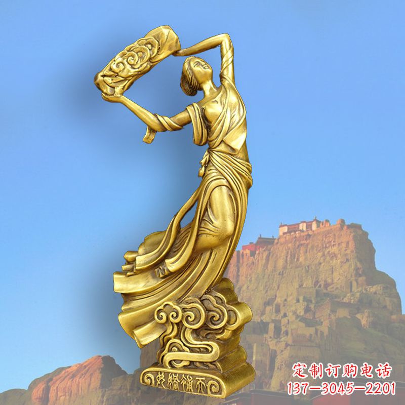 南通中国上古传说“女娲补天”铸铜雕塑