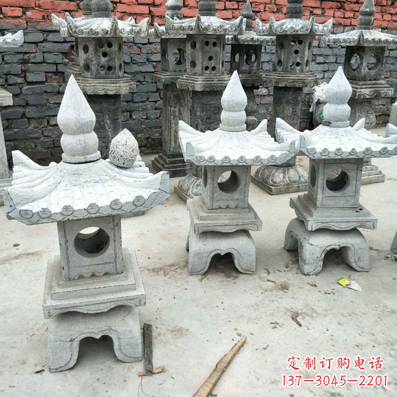 南通中式庭院石雕灯笼