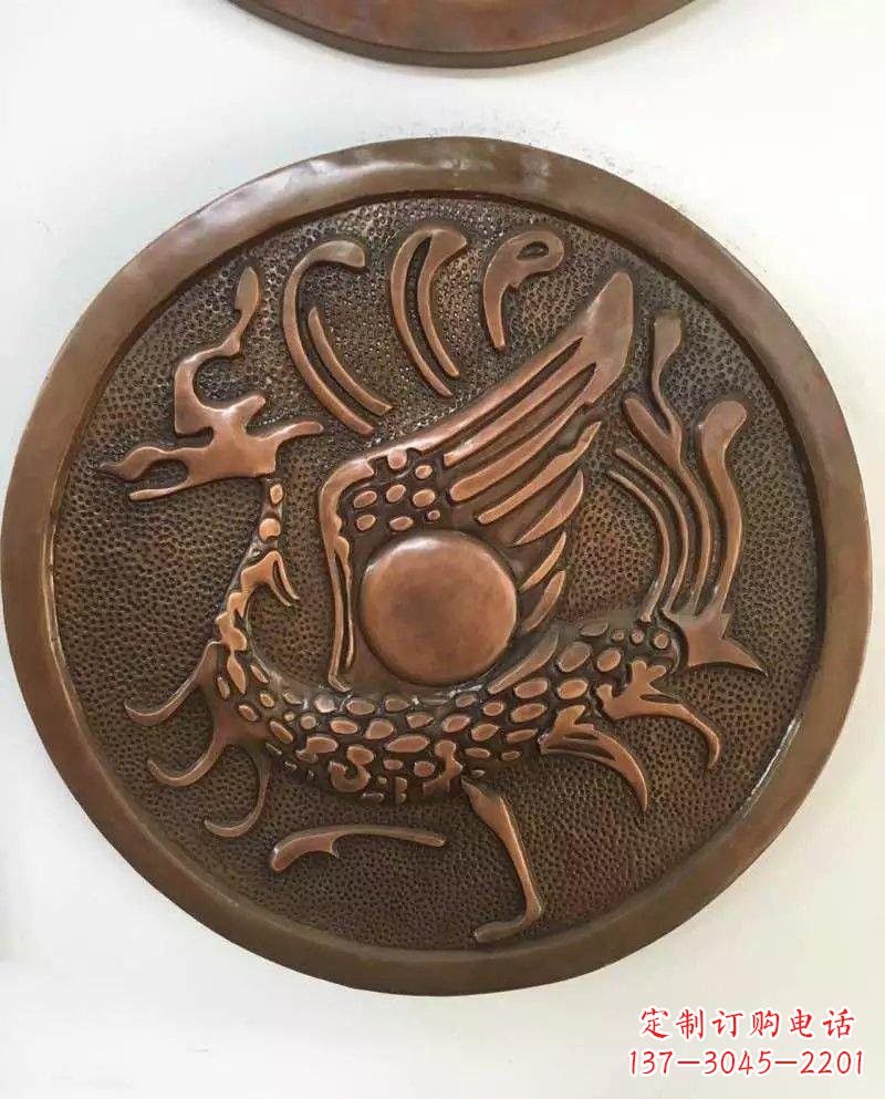 南通朱雀铜浮雕