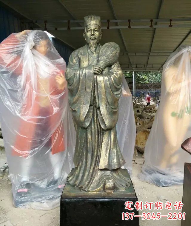 南通诸葛亮古代人物铜雕