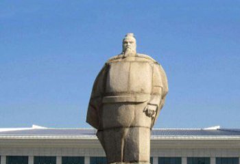 南通魏武帝曹操雕塑-城市名人中国古代人物石雕塑像