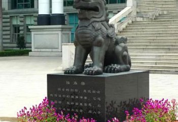 南通獬豸铜雕塑-法院门前神兽动物雕塑摆件