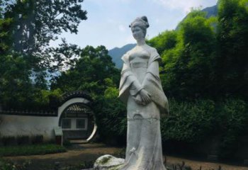 南通园林历史名人塑像王昭君汉白玉雕塑