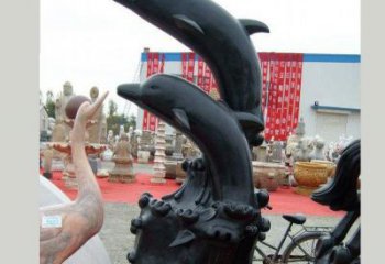 南通中国黑海豚石雕