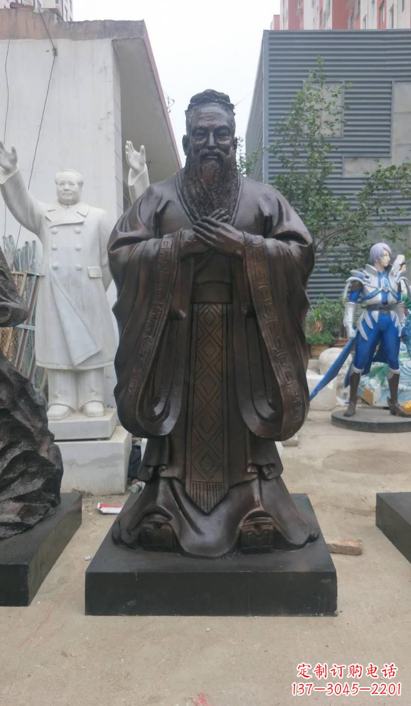 南通铸铜孔子雕塑