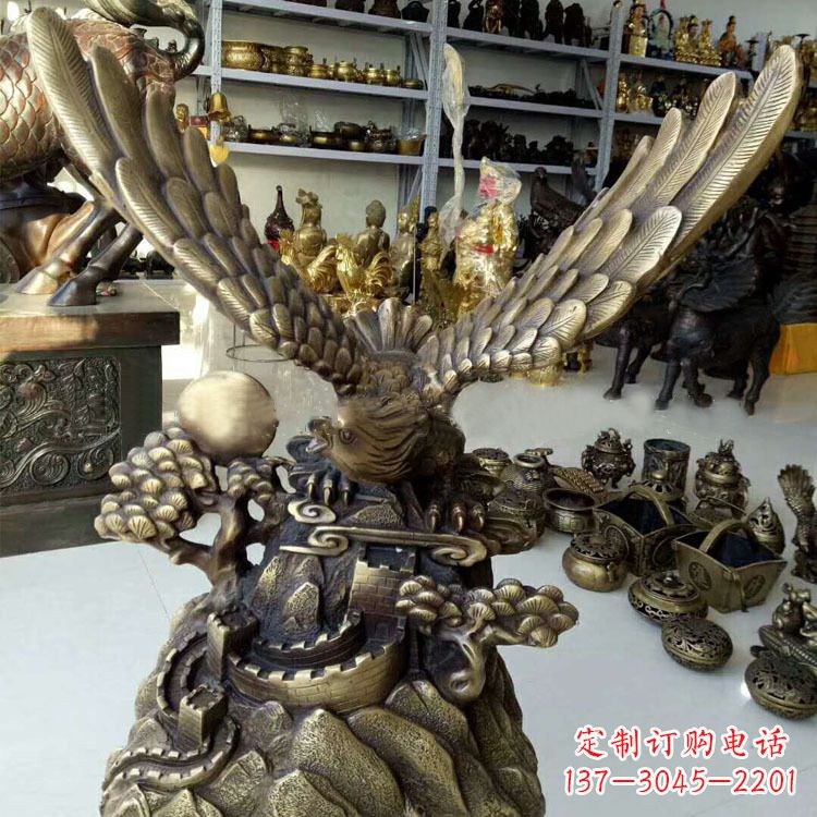 南通铸铜老鹰雕塑