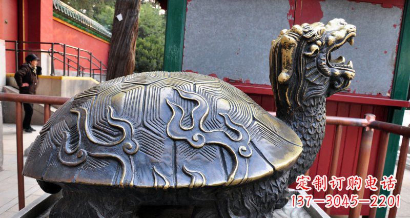 南通铸铜龙龟神兽铜雕