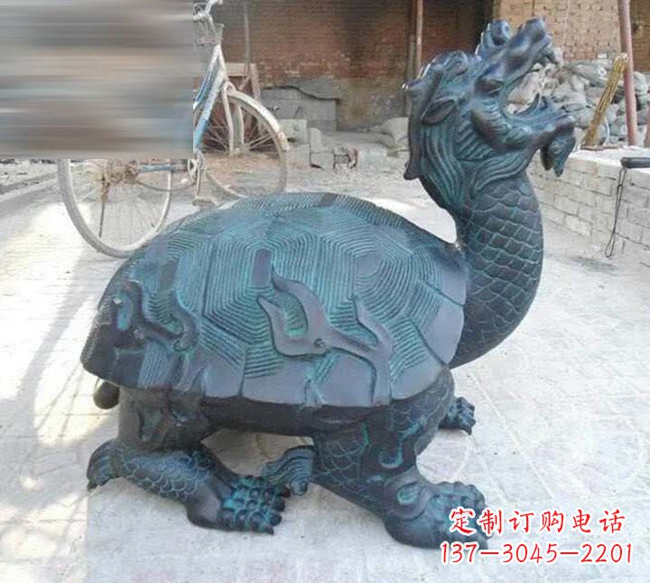 南通铸铜龙龟雕塑222
