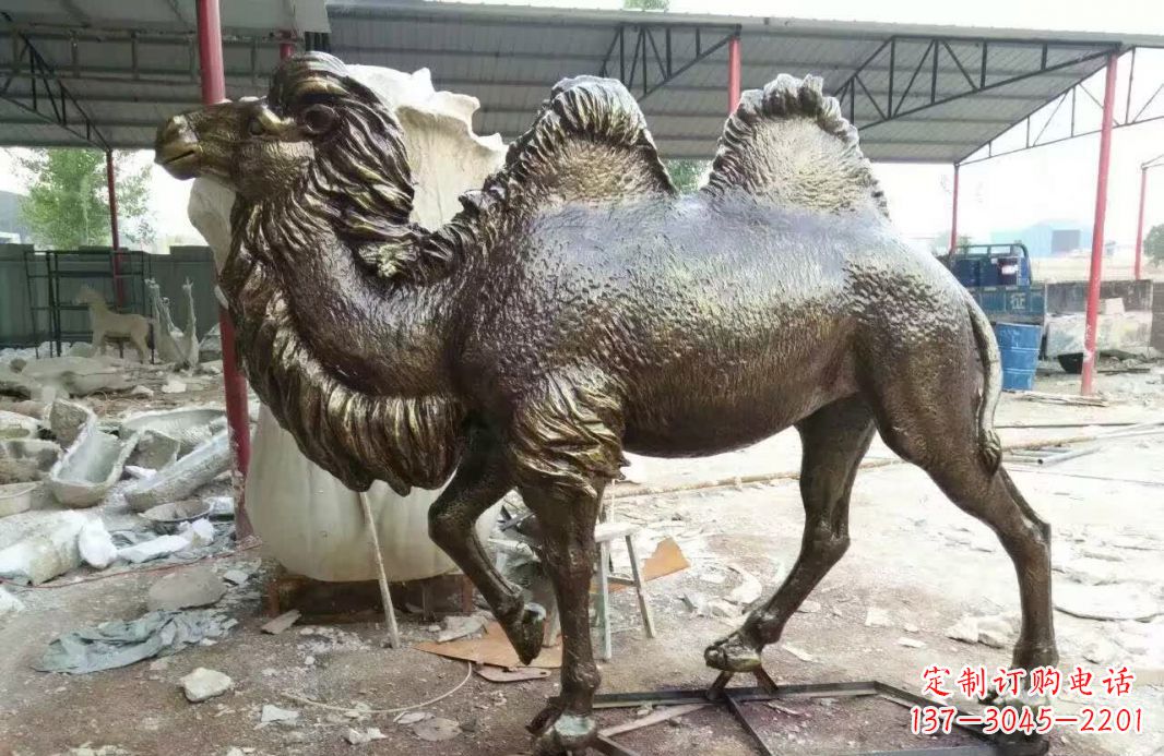 南通铸铜骆驼雕塑 (2)
