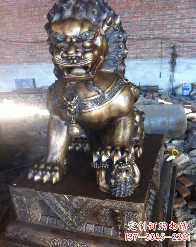 南通铸铜母子狮子雕塑