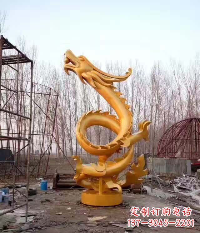 南通铸铜盘龙云腾铜雕