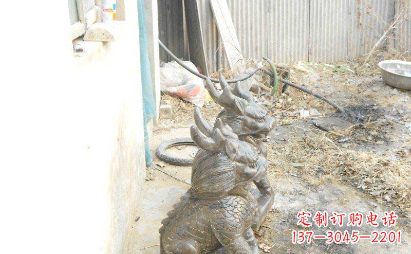 南通铸铜麒麟古代神兽铜雕