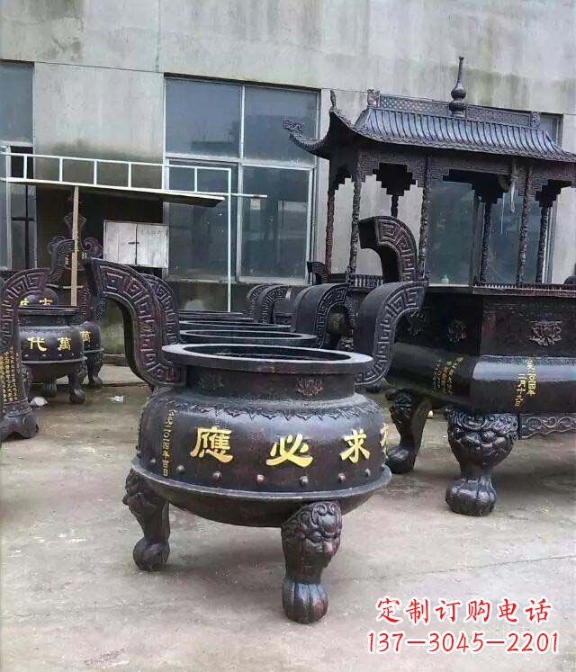 南通铸铜寺庙香炉铜雕