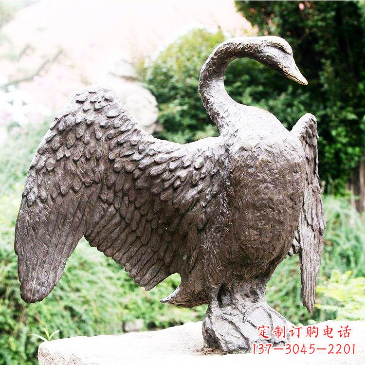 南通铸铜天鹅雕塑