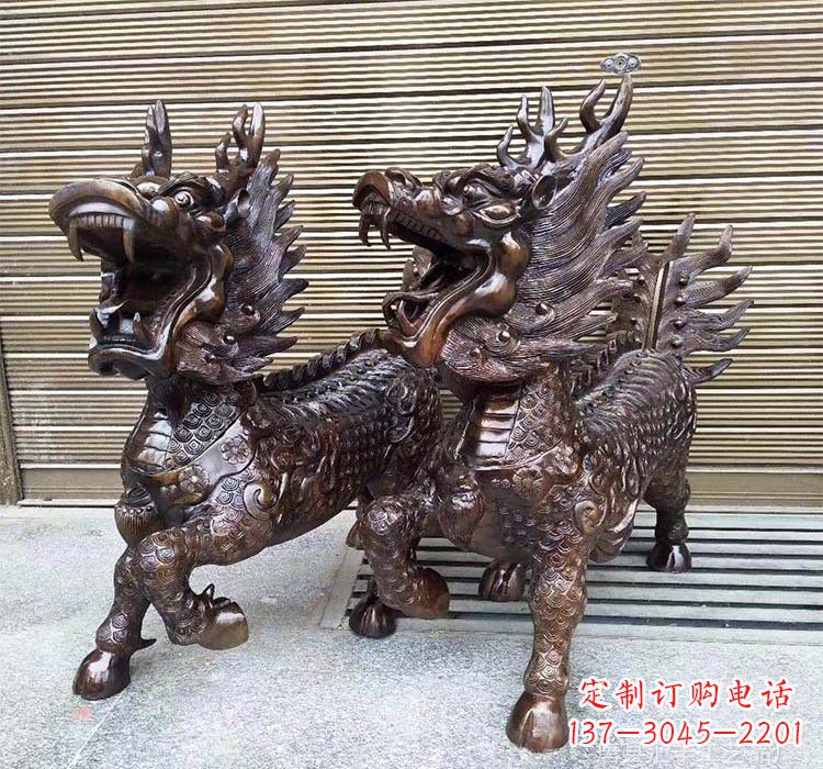 南通铸铜铜麒麟