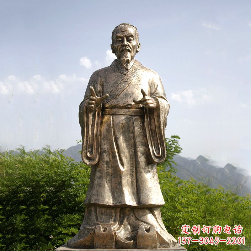 南通祖冲之纯铜雕像