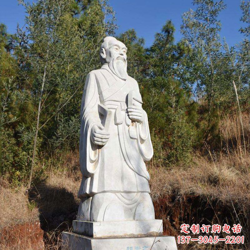 南通祖冲之汉白玉石雕像-公园景区中国古代名人雕塑