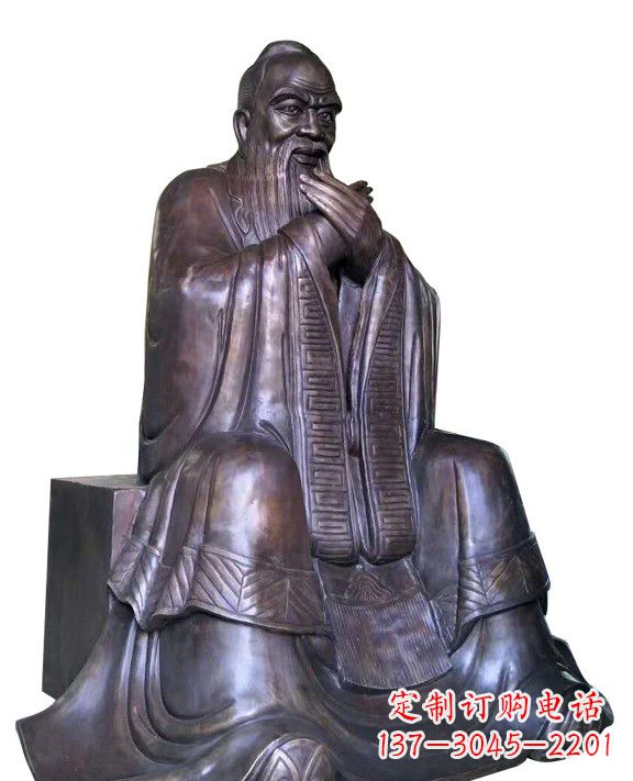 南通作揖孔子青铜像