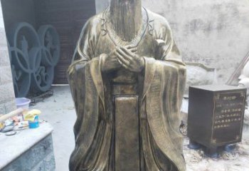 南通铸铜古代名人孔子雕塑