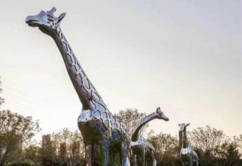 南通不锈钢长颈鹿雕塑