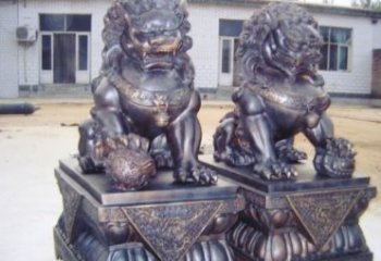 南通紫铜北京狮雕塑