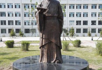 南通祖冲之校园铜雕-纯铜铸造中国古代历史名人著名数学家