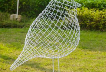 南通公园不锈钢镂空创意户外大型小鸟雕塑